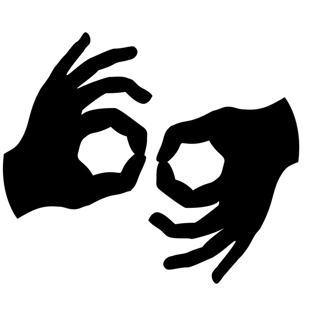 Sign language interpretation symbol 