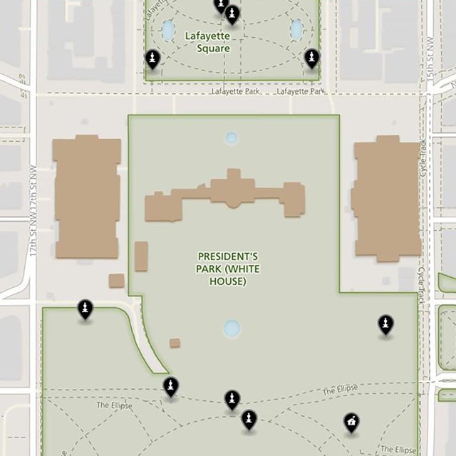 Map of White House grounds