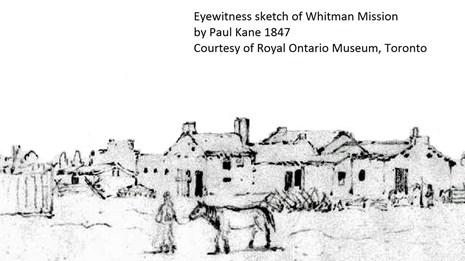 Outline of Whitman Home 1847