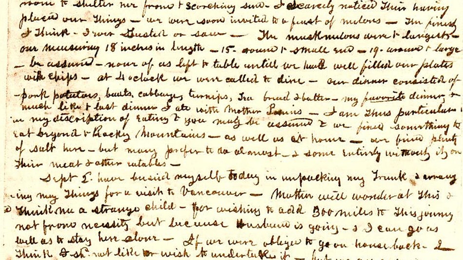 Narcissa's handwriting