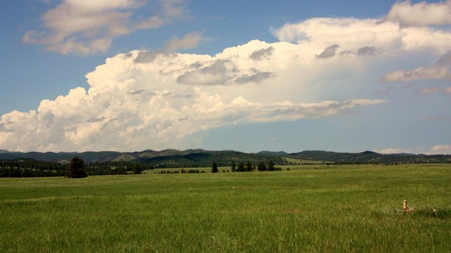 Clouds over the prairie