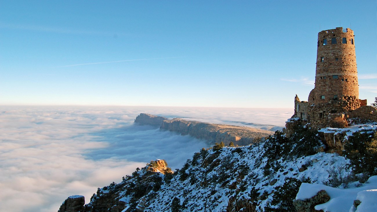 View of tower overlooking Grand Canyon. CC0