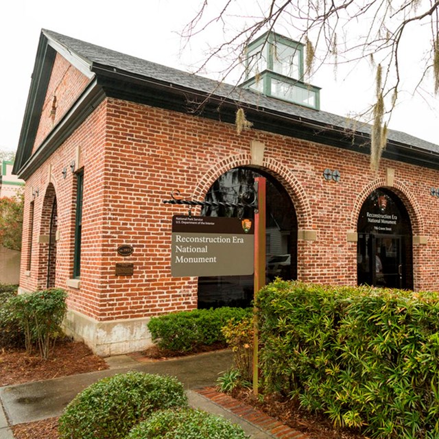 Firehouse at Reconstruction Era NHP. Photo by J. Cadoff, NPS
