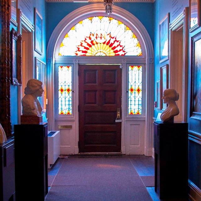 Interior hallway at Belmont Paul