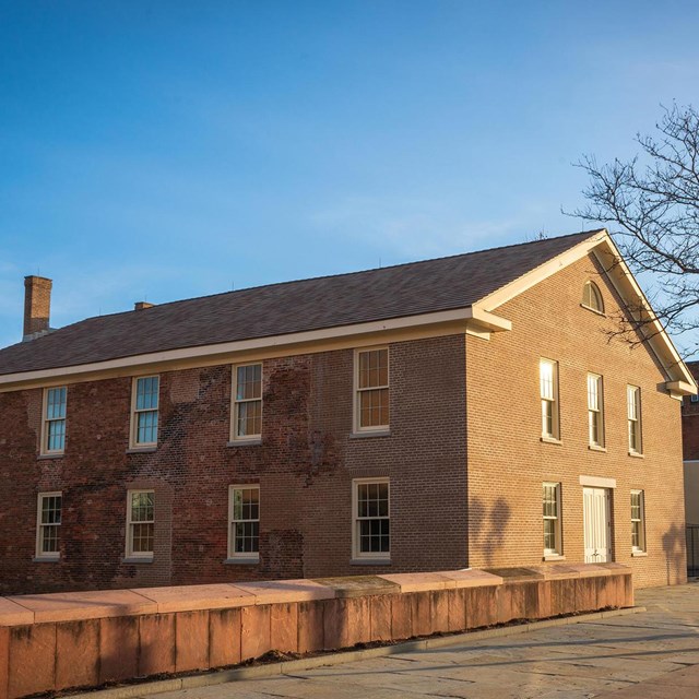 Exterior photo of the Wesleyan Chapel. NPS photo