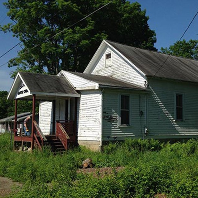 Exterior of the Allegany Council House. Nathan Montague, courtesy Seneca Nation of Indians THPO