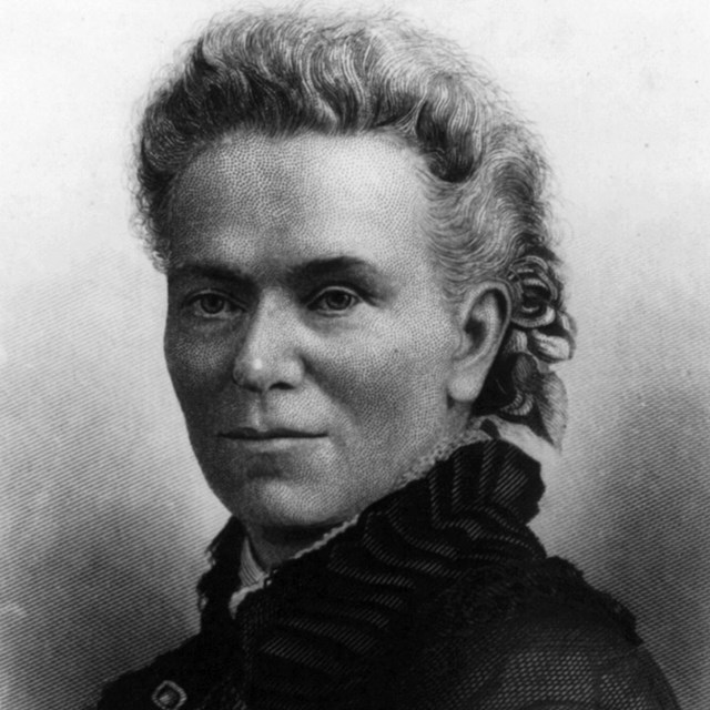 Portrait of Matilda Joslyn Gage, engraving by John Chester Buttre. Library of Congress