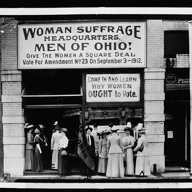 Woman suffrage headquarters, Ohio. Coll. Library of Congress
