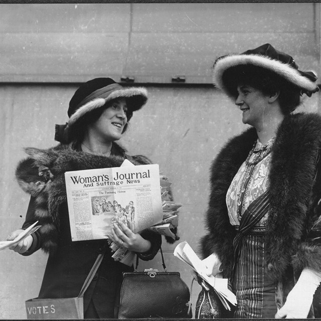 Massachusetts suffragists. Coll. Library of Congress