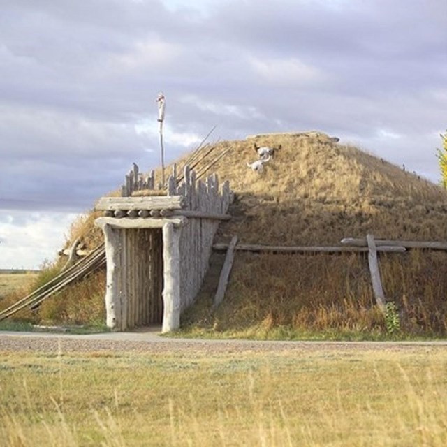 Photo of an earthlodge