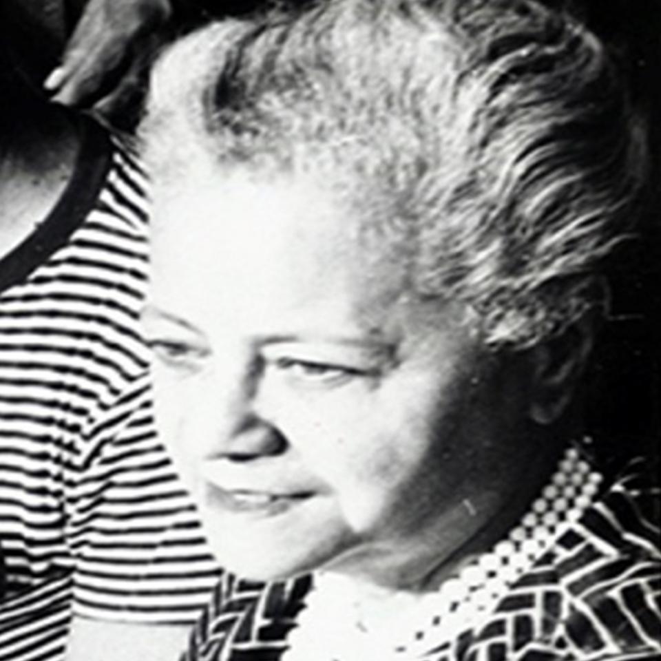 Black and white photo of Anna Hedgeman