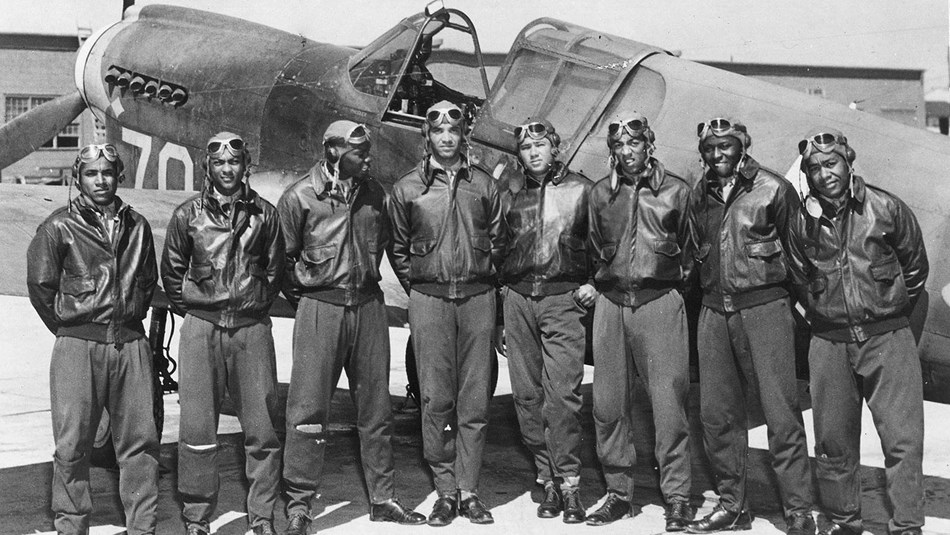 historic photo of Tuskegee Airmen
