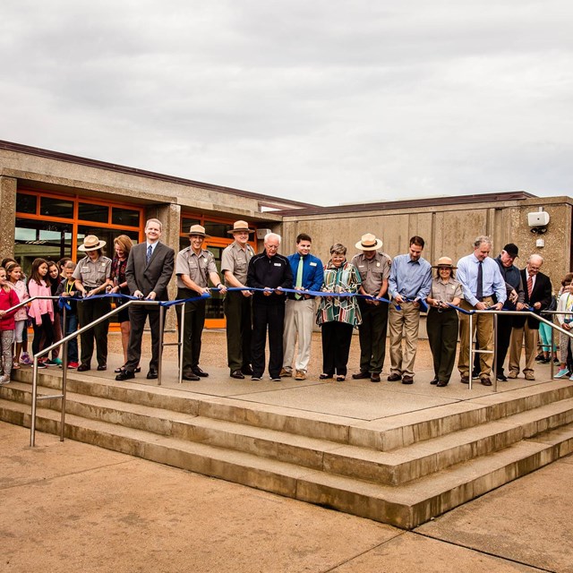 Ribbon Cutting Ceremony at visitor center