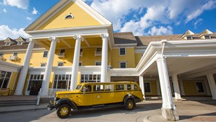 A view of the historic Lake Hotel.