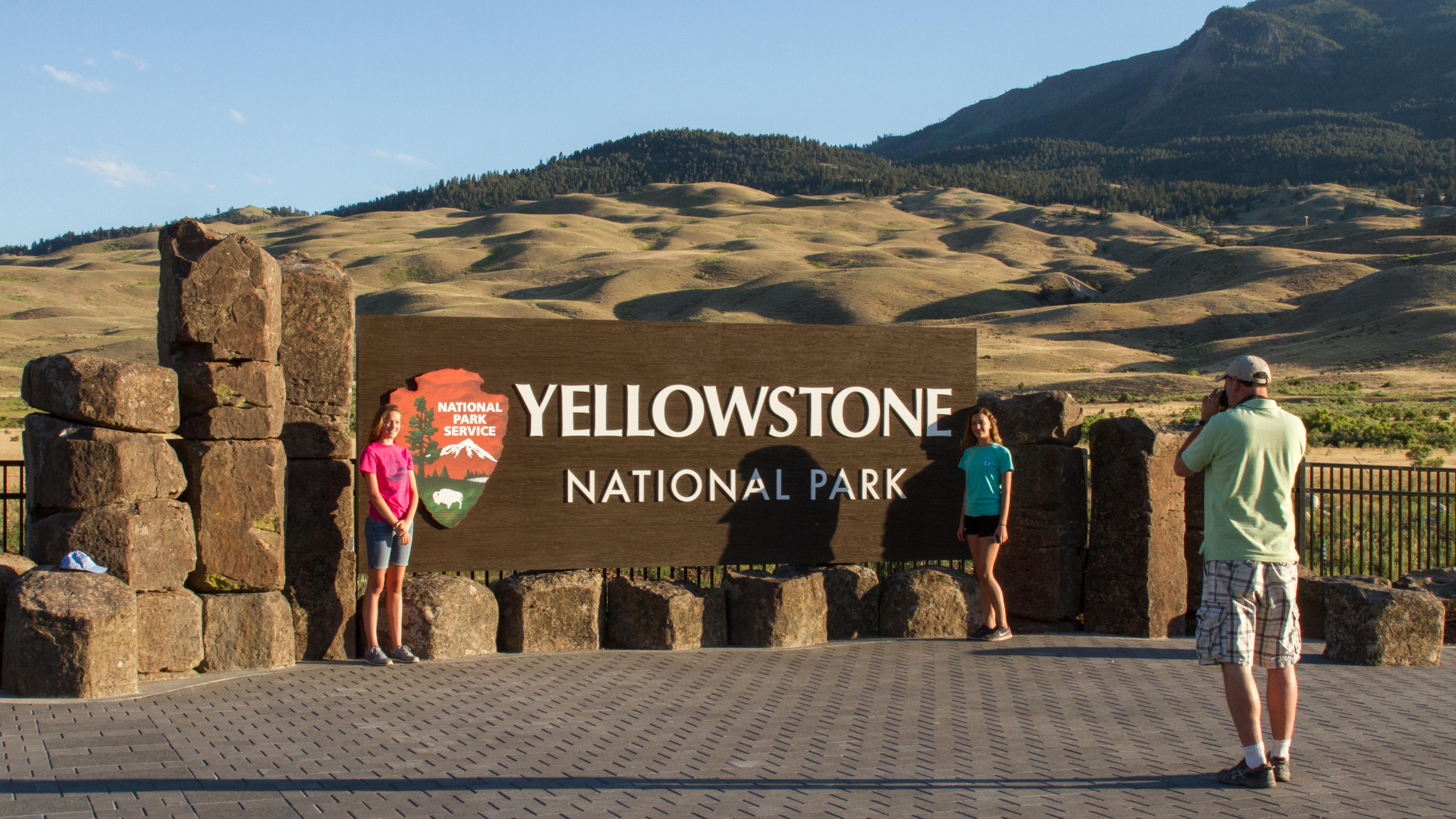 Yellowstone Stone National Park Metal Sign General Store Camping Hiking 