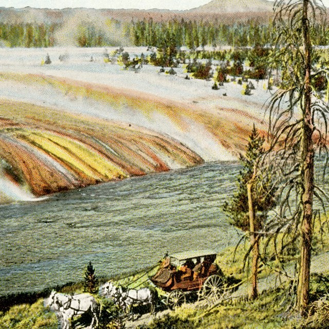 Excelsior Geyser Overflow - Yellowstone Park