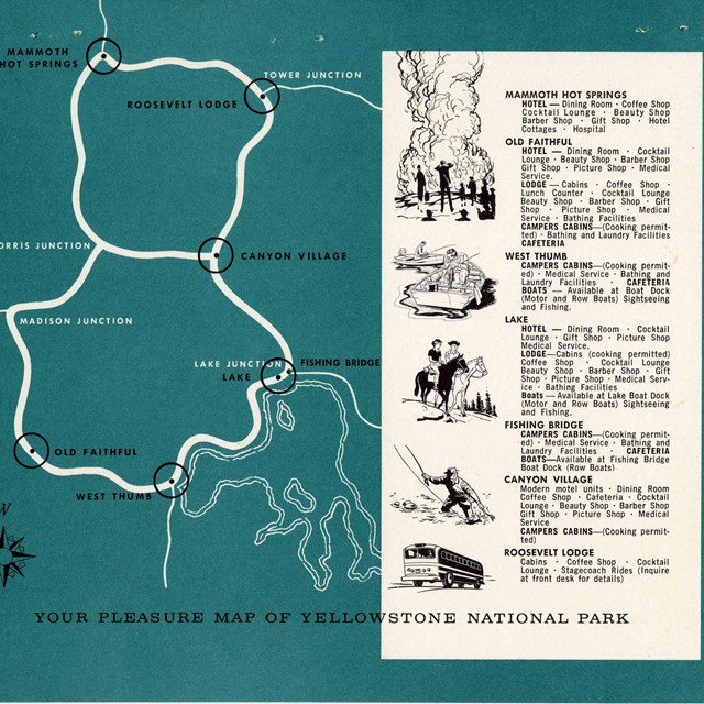 Your Pleasure Map of Yellowstone NP