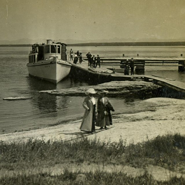 The Steamer at the Thumb of Yellowstone Lake