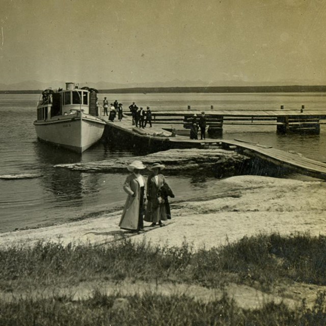 The Steamer at the Thumb of Yellowstone Lake