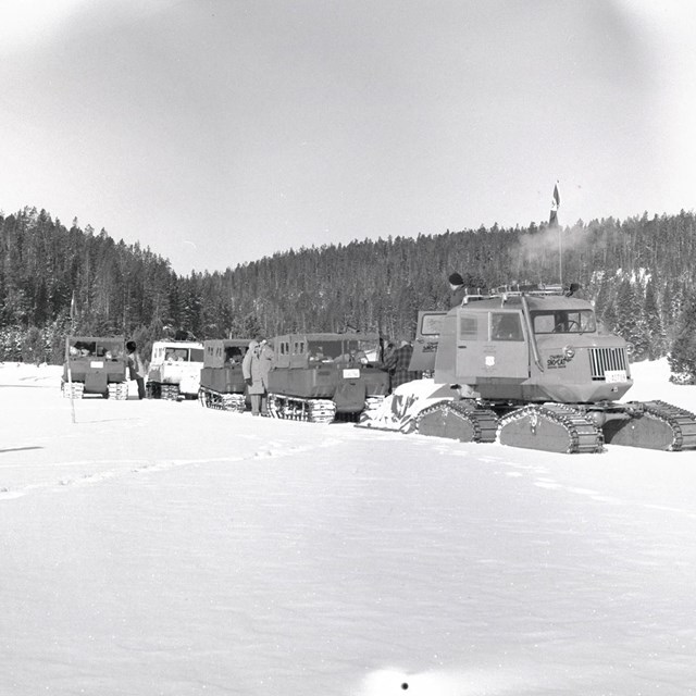 Snow survey team at Virginia Meadows