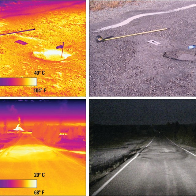 Thermal images, Firehole Lake Drive