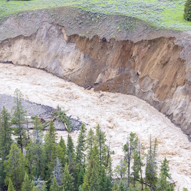 North Entrance Road Washout