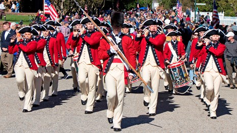 Yorktown Day Parade with fife and drum