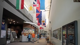 Yorktown Battlefield Visitor Center Desk.