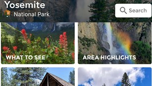Yosemite app options on screen