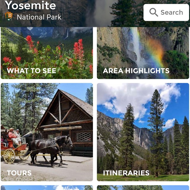 Yosemite app options on screen