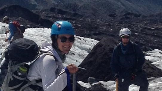 People on glacial ice