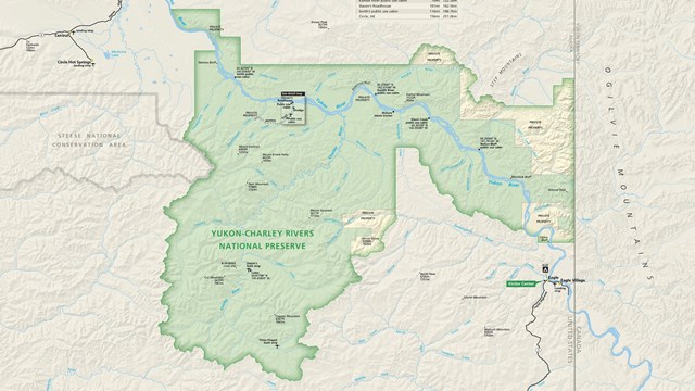 Yukon-Charley Rivers brochure park map