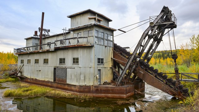 Coal Creek Dredge with fall colors