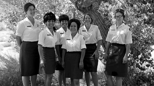 ZION 9558, Uniformed women in Zion, 1969