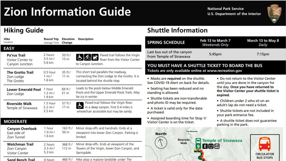 Zion Spring 2021 Information Guide