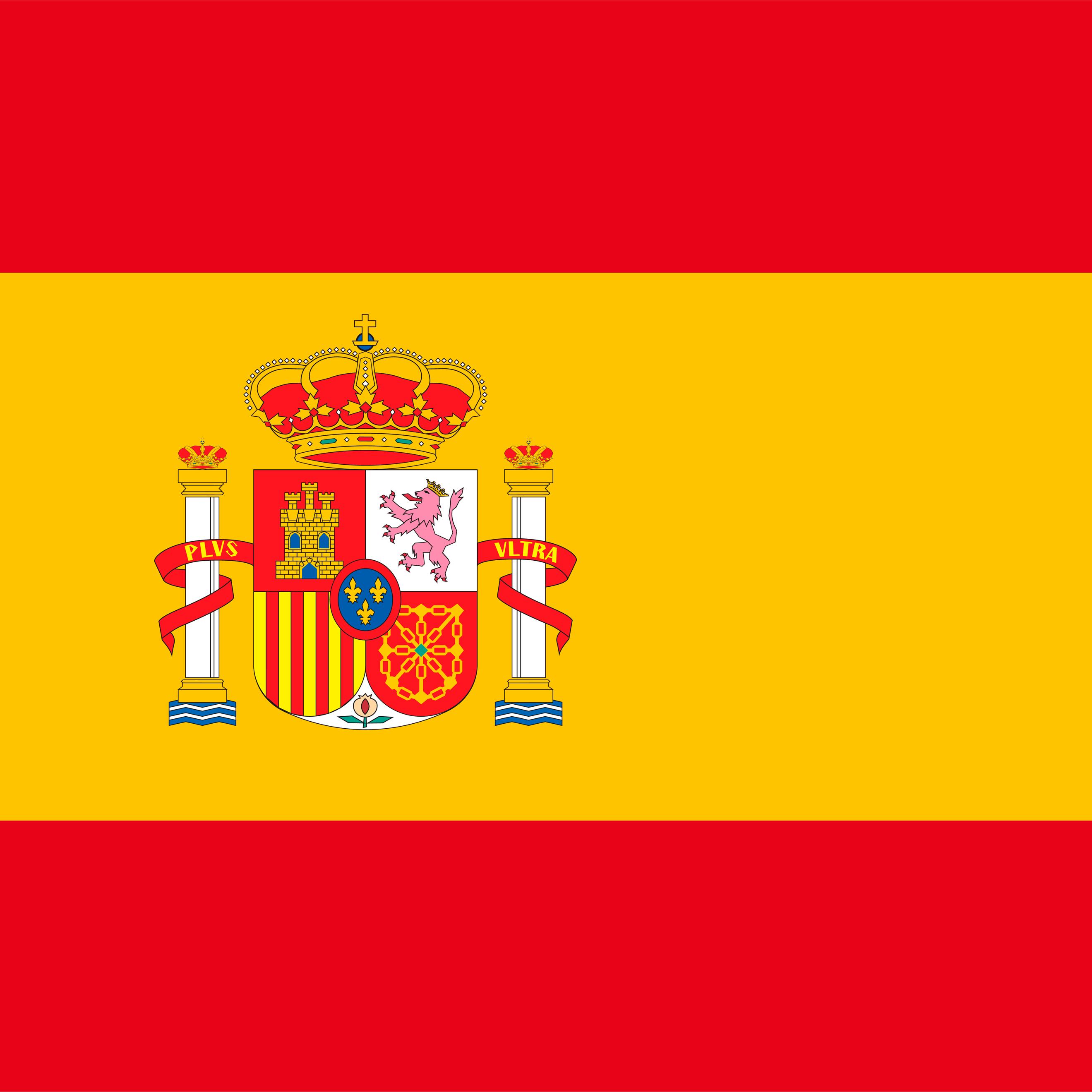 The Spanish flag.