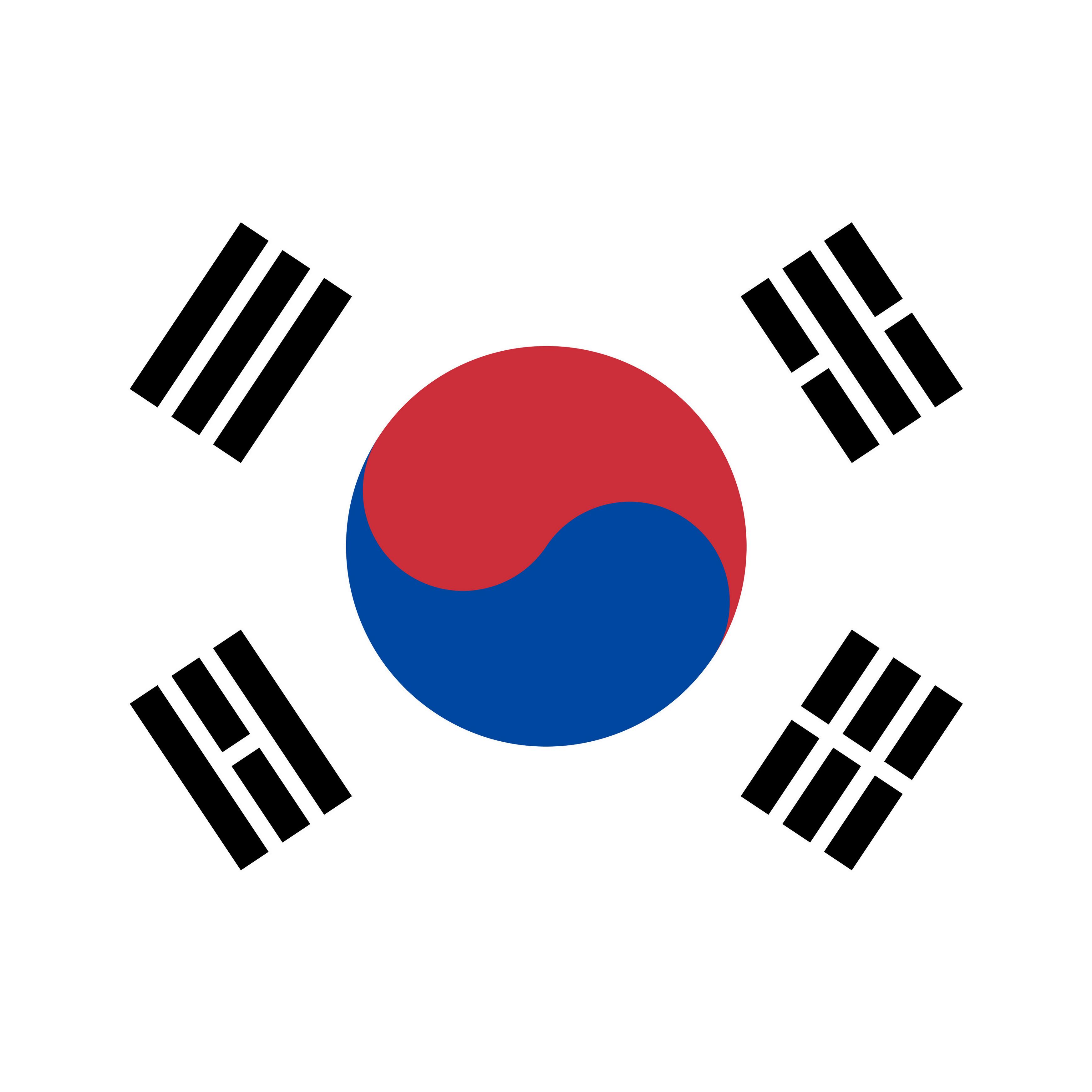 The Korean flag.