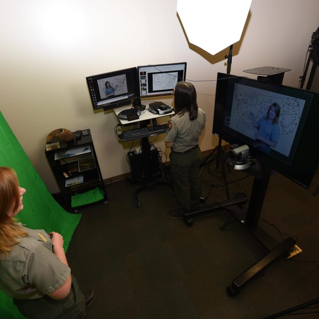 image of distance learning studio