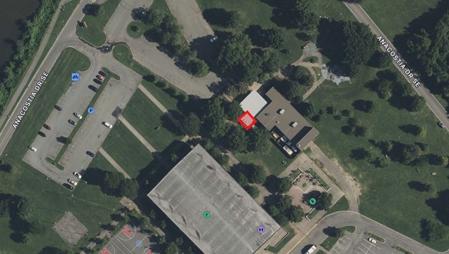 Map of Closed Areas: Anacostia Park Aquatic Resources Education Center Restrooms