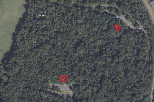 Map of Closed Areas: Greenbelt Park Laurel and Holly Picnic Area Restrooms