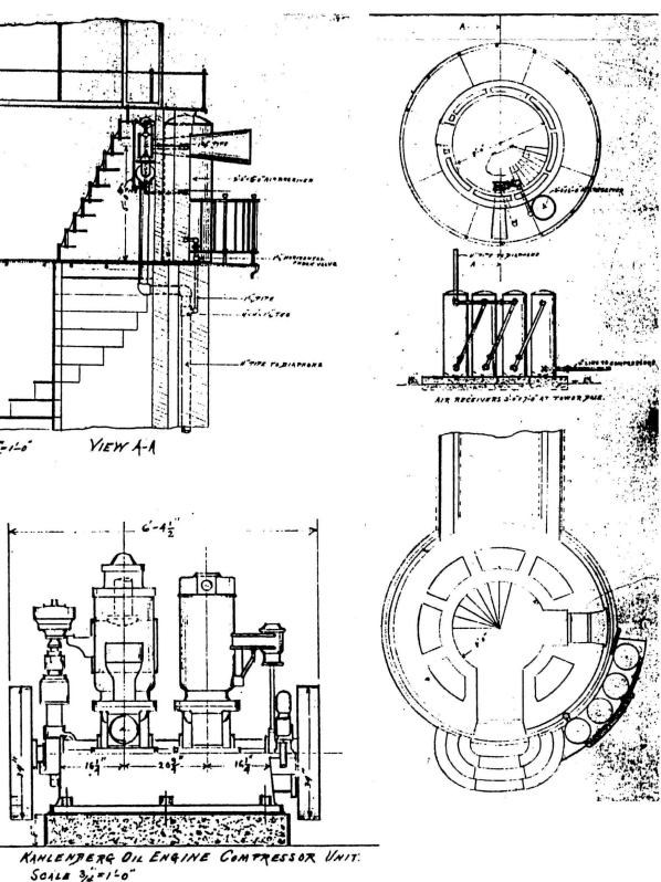 Details of drawing entitled South Manitou Island Installation of Air Diaphone to Replace Steam Boilers.
