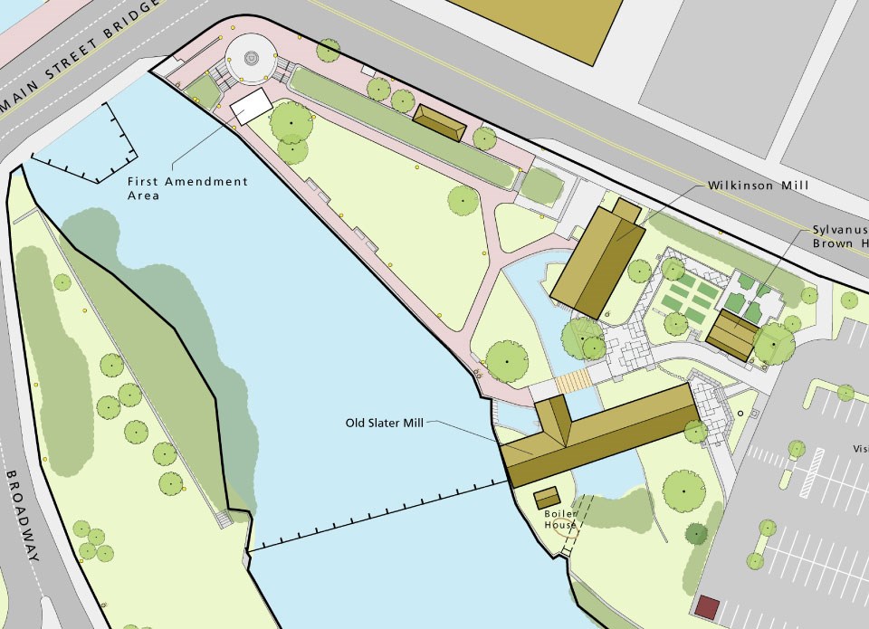 BLRV map of the park and designated first amendment area