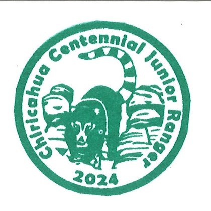 Chiricahua Centennial Junior Ranger Stamp - 2024