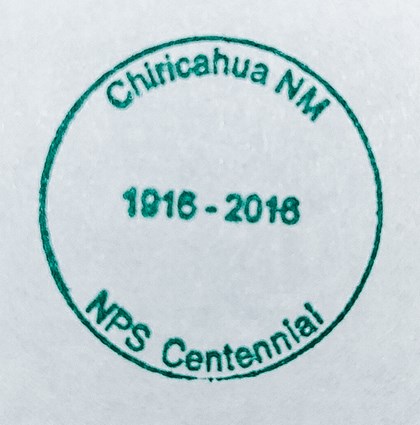 Chiricahua National Monument NPS Centennial Stamp - 2016