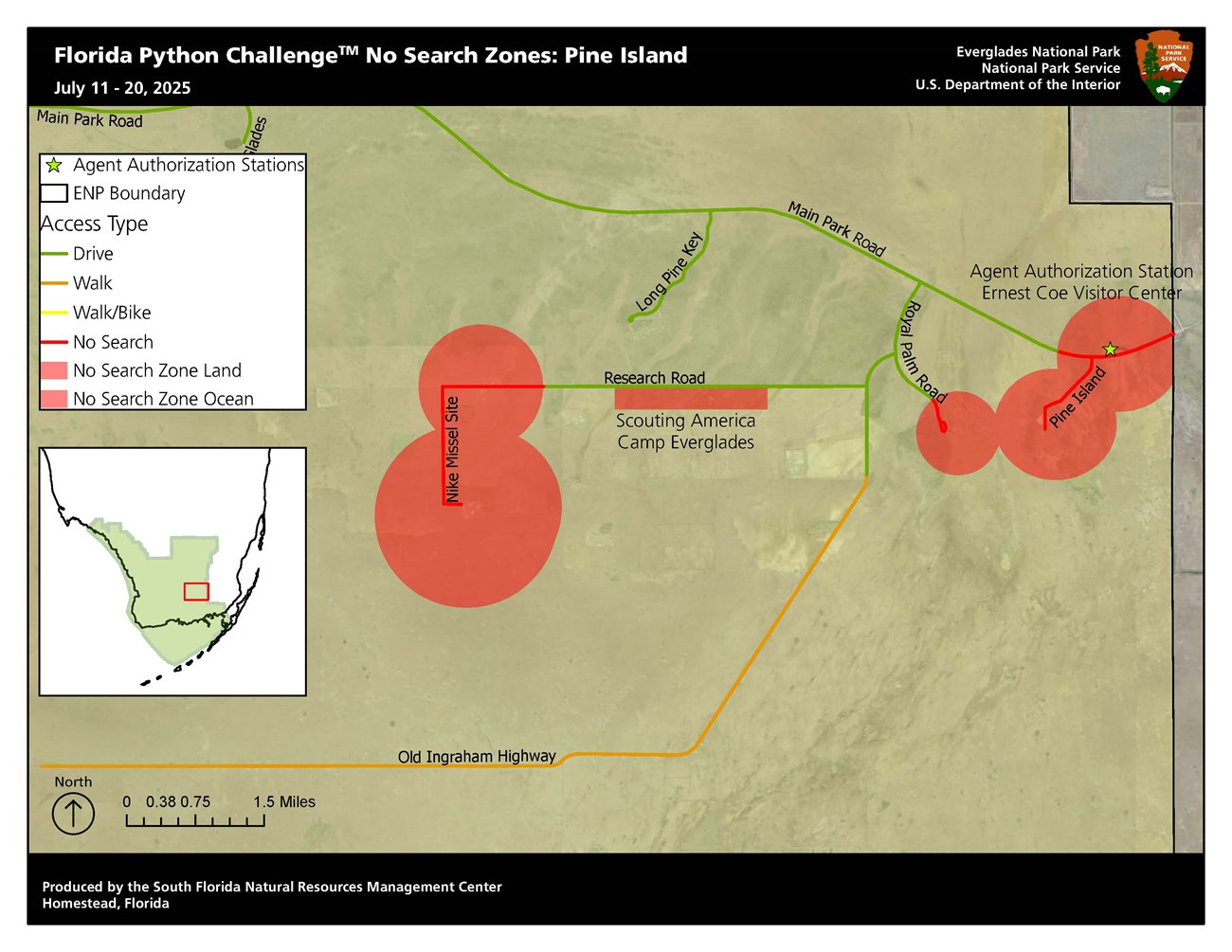 Florida Python Challenge™ - No Search Zone: Pine Island