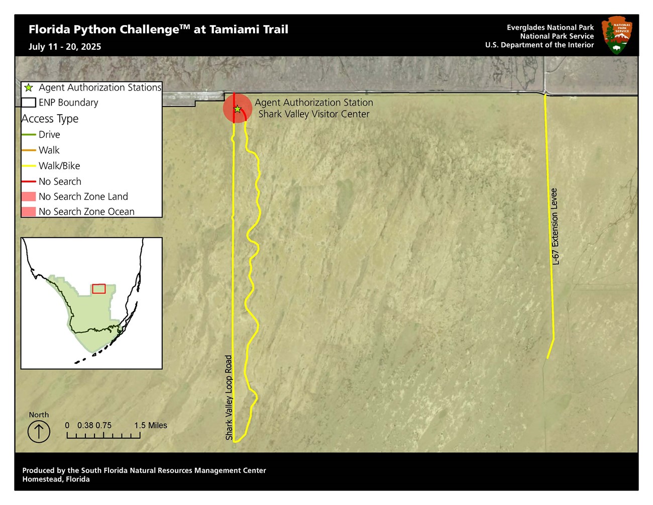 Florida Python Challenge™ - No Search Zone: Tamiami Trail