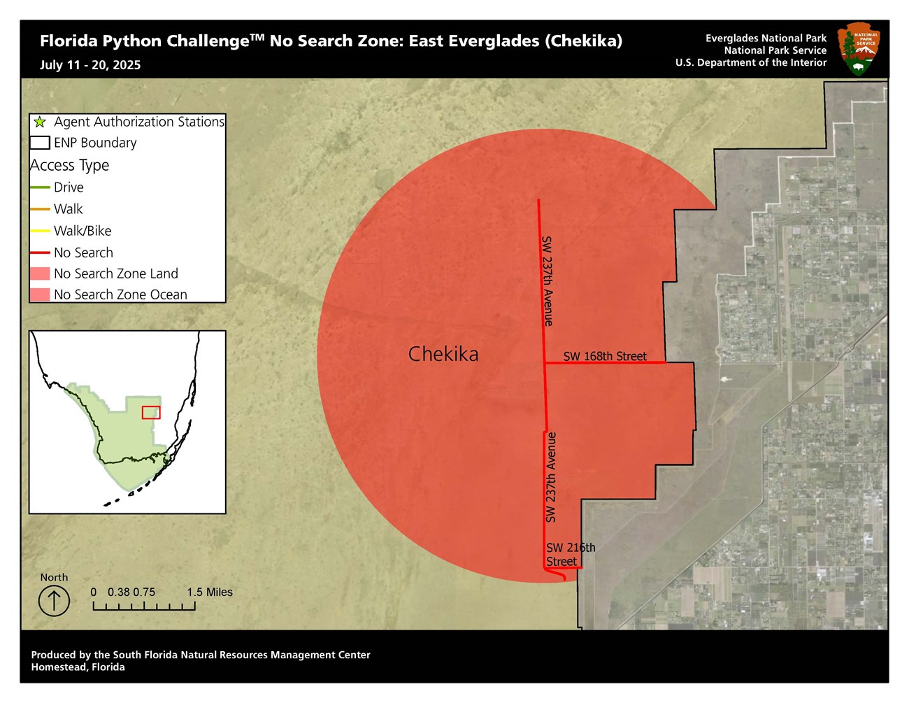 Florida Python Challenge™ - No Search Zone: East Everglades (Chekika)