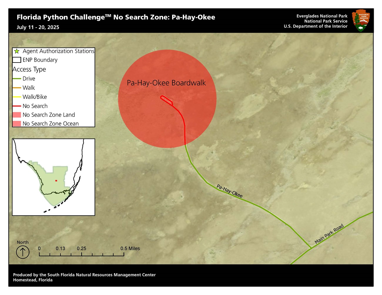 Florida Python Challenge™ - No Search Zone: Pa-Hay-Okee