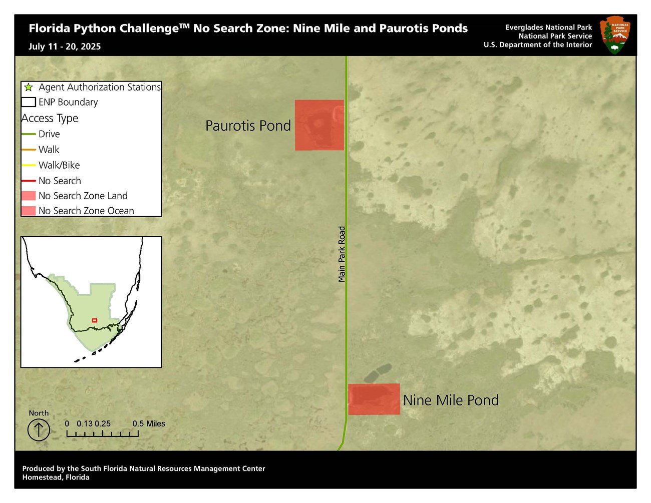 Florida Python Challenge™ - No Search Zone: Paurotis Pond & Nine Mile Pond