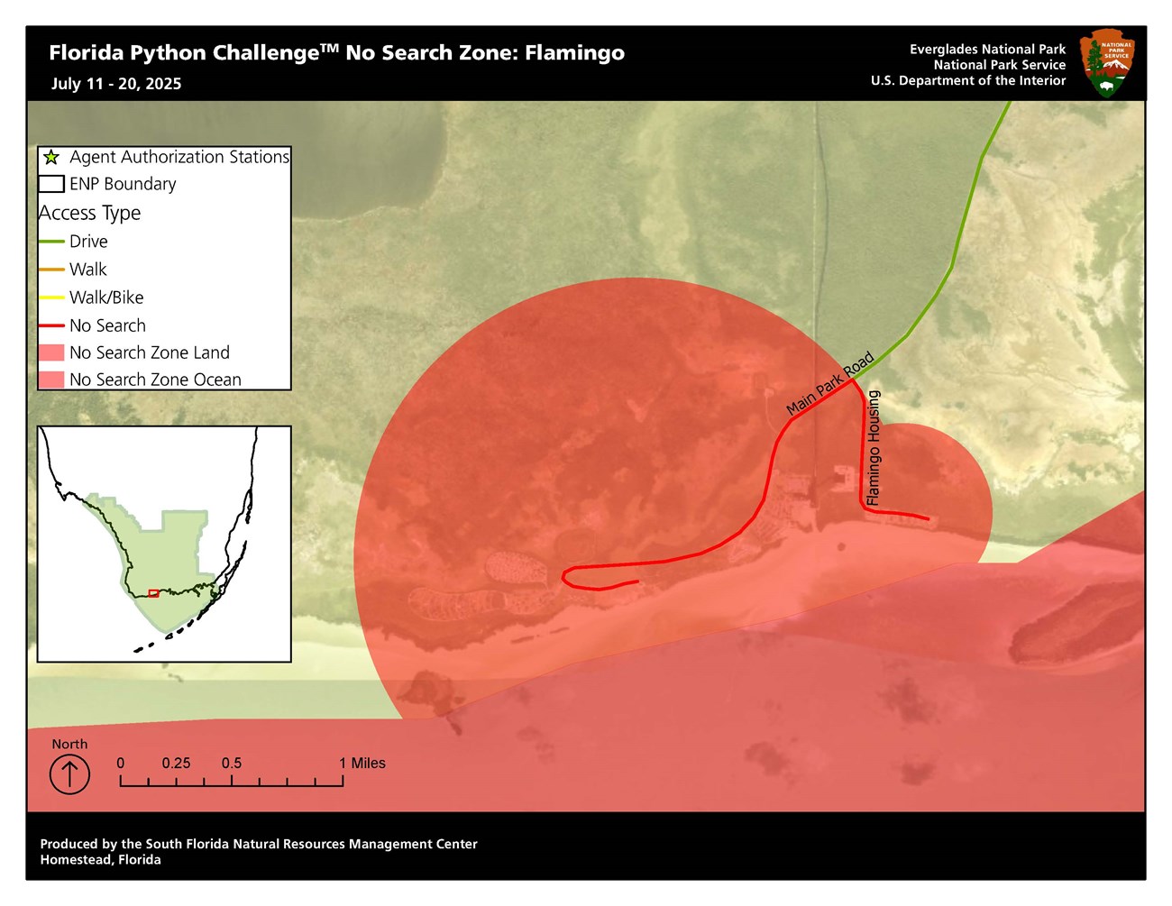 Florida Python Challenge™ - No Search Zone: Flamingo